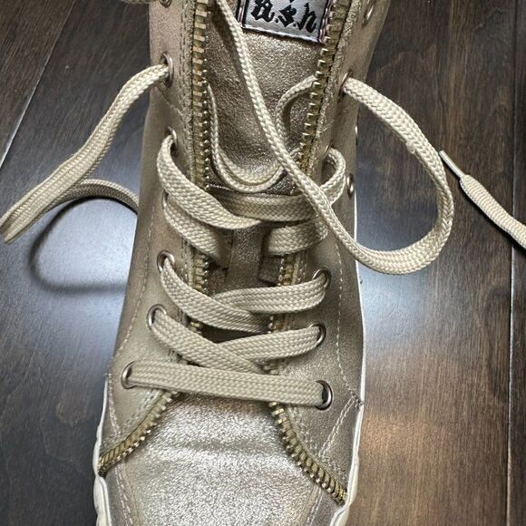 𝅺euc Ash High Tops, Gold Champagne Color, Size 9 - Picture 6 of 15